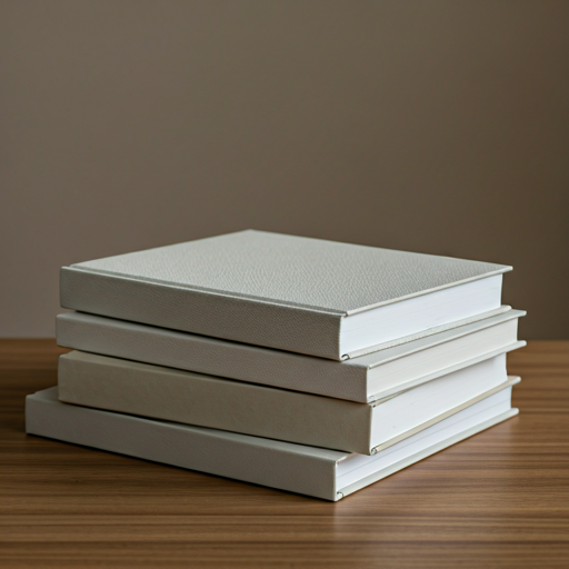 Stack of minimalist art books