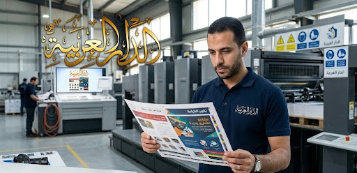 Professional worker in the Al Dar Al Arabia printing facility